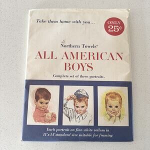 16 Prints Northern Towels ALL AMERICAN BOYS & GIRLS PORTRAITS 11 x 14 & 7x5 1960